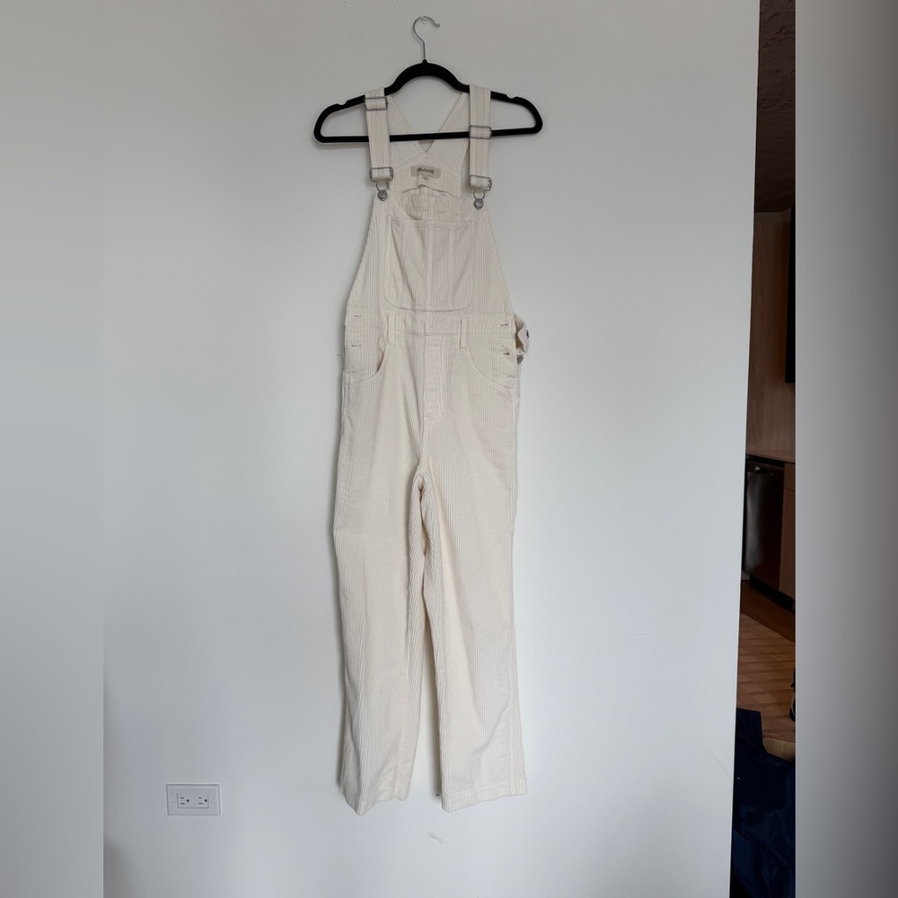 Women's Corduroy Madewell Cream Overalls